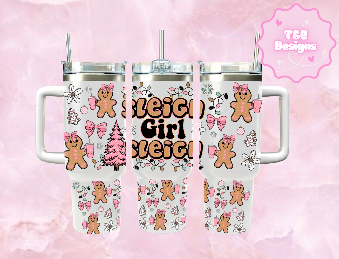 40oz Sublimation Tumbler- Christmas