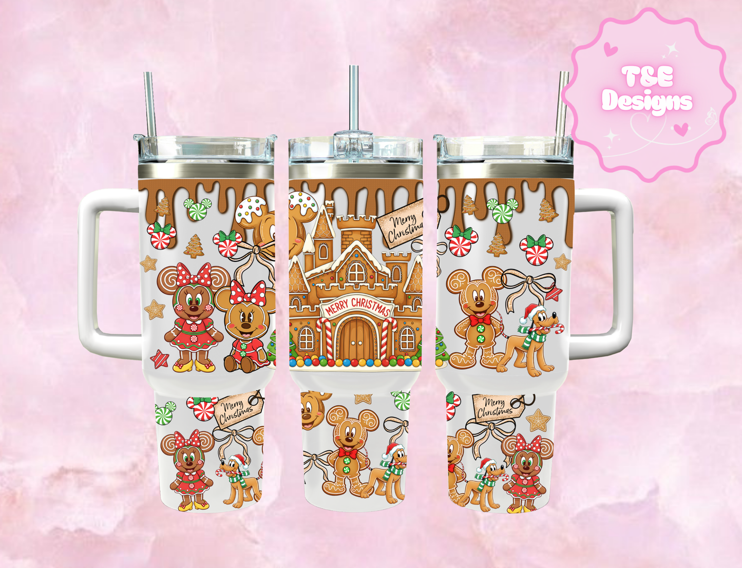 40oz Sublimation Tumbler - Christmas