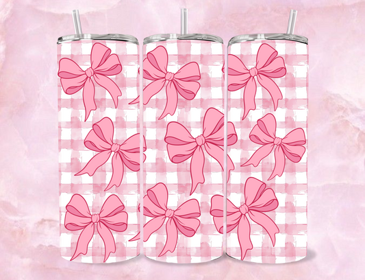 20oz Sublimation Tumbler - Bows
