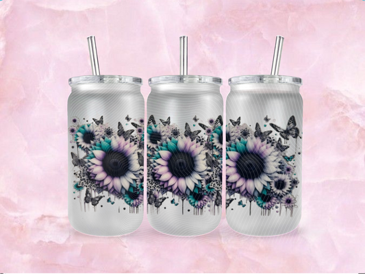 Pastel Purple Sunflowers