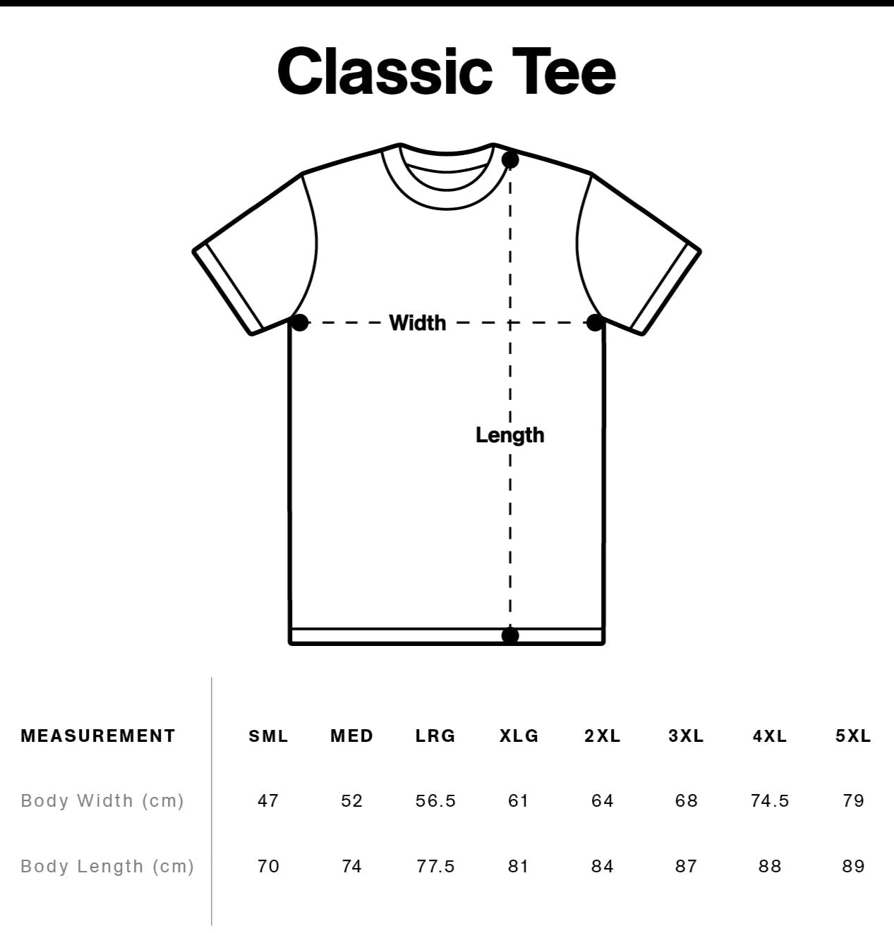 Classic Tee - Low Sti (Black Writing)