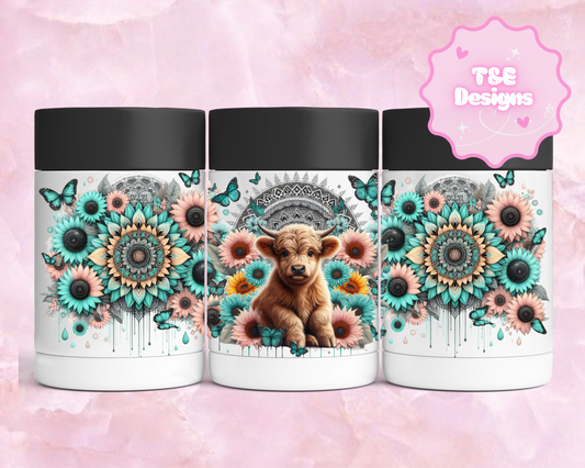 Stainless Can Cooler - Highland Cows