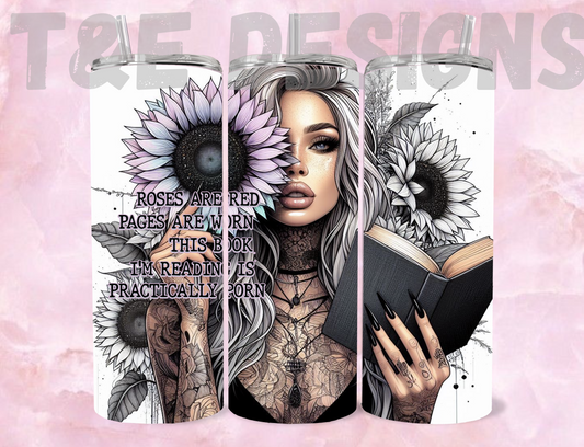 20oz Sublimation Tumbler - #Roses are Red