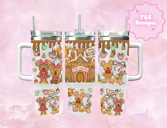 40oz Sublimation Tumbler - Christmas