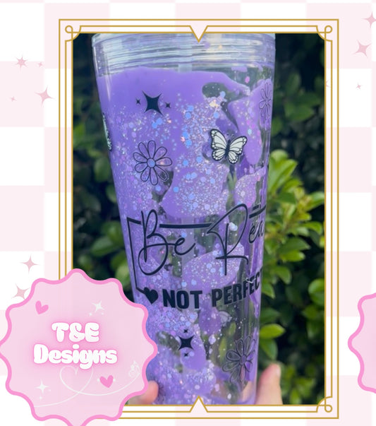 Pre - Made 24oz Acrylic Lava Drip Tumbler