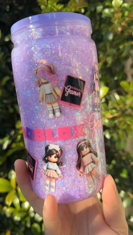 16oz Pre-made Acrylic Snowglobe - #R