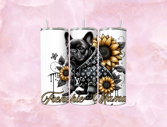 20oz Sublimation Tumbler - Frenchie Mama