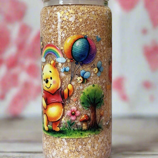 16oz Winnie The Pooh Snowglobe Tumbler